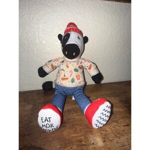 Chick-fil-A Holiday Cow Plush Eat Mor Chikin Christmas Sweater Beanie Mascot